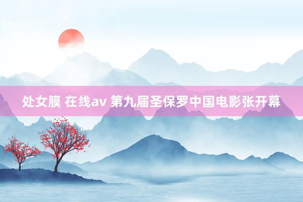 处女膜 在线av 第九届圣保罗中国电影张开幕