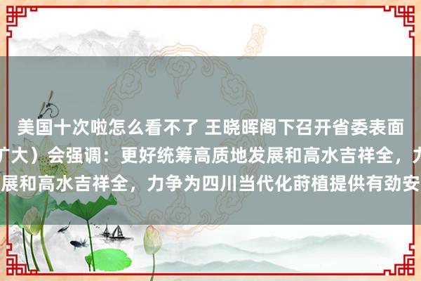 美国十次啦怎么看不了 王晓晖阁下召开省委表面学习中心组专题学习（扩大）会强调：更好统筹高质地发展和高水吉祥全，力争为四川当代化莳植提供有劲安全保险