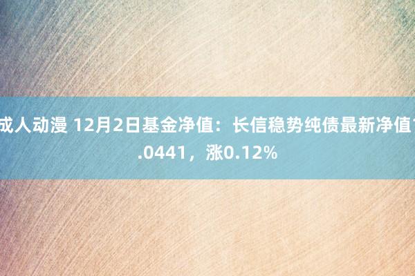 成人动漫 12月2日基金净值：长信稳势纯债最新净值1.0441，涨0.12%