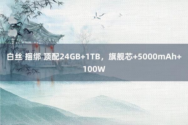 白丝 捆绑 顶配24GB+1TB，旗舰芯+5000mAh+100W