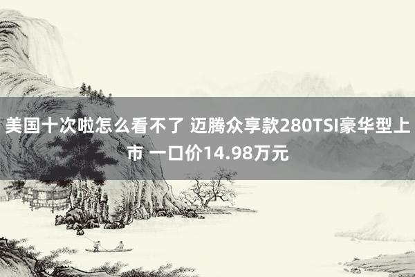 美国十次啦怎么看不了 迈腾众享款280TSI豪华型上市 一口价14.98万元